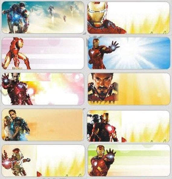 Iron Man Name Tag Design