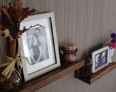 Ledge Shelf, rustic shelf, pottery barn shelf, picture frame shelf, {Set of 3}