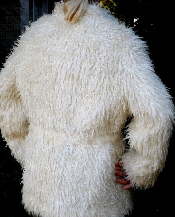 Vintage Llama Alpaca Fur Jacket Coat From The Central Park