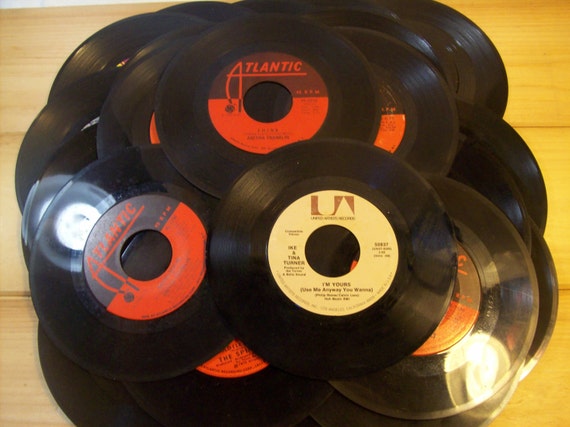 Vintage 45 RPM Records Lot Of 24 From The by RichmondGeneralStore