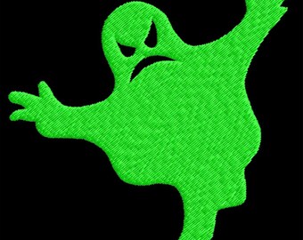 Halloween Spooky Ghost Embroidery Design