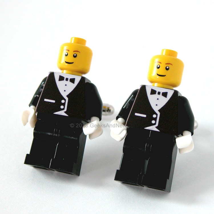 lego man in tuxedo