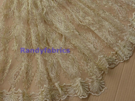 gold bridal fabric