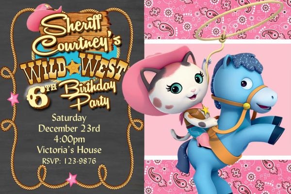 Sheriff Callie's Invitation Birthday Party Invitation