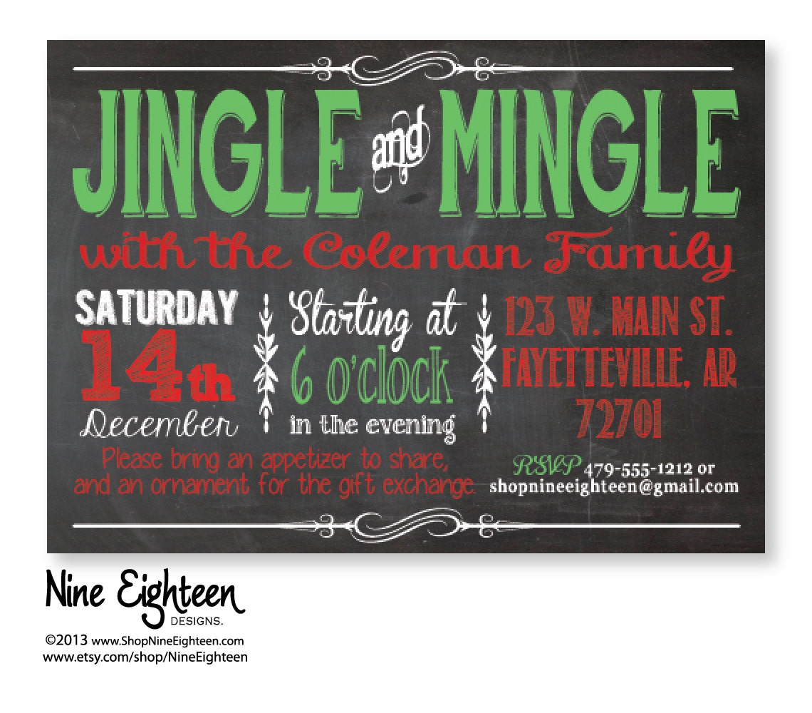 Jingle And Mingle Invitations 3