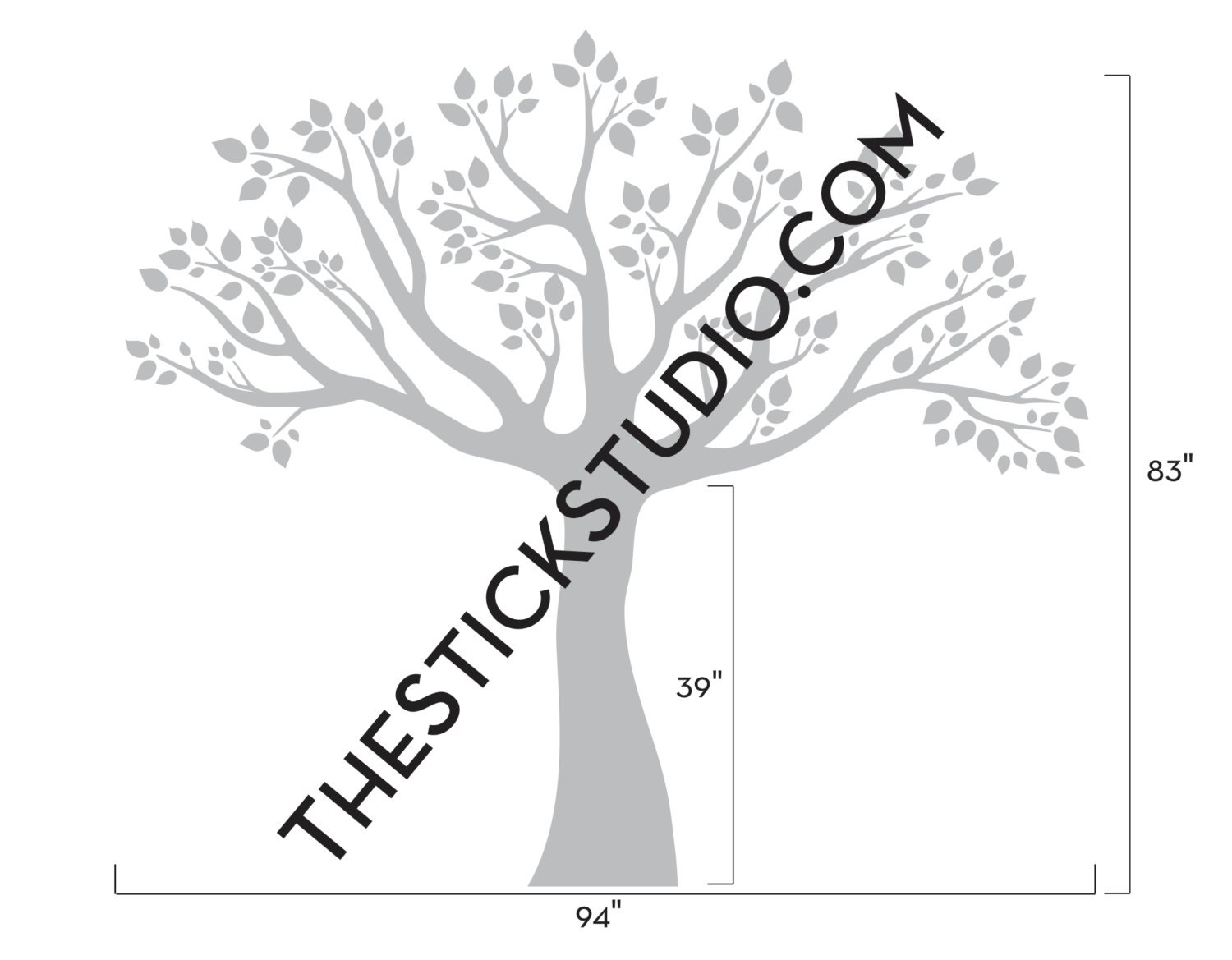 Family tree decal Family tree wall sticker Removable wall