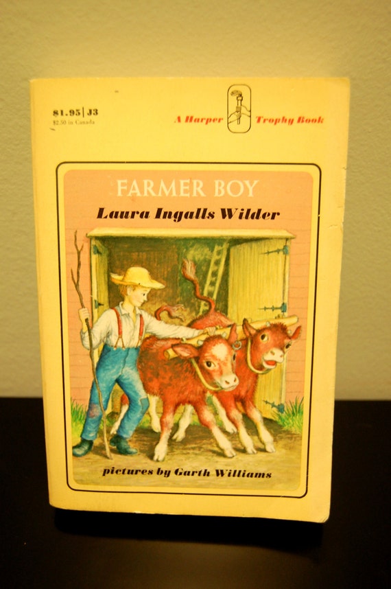 Farmer Boy by Laura Ingalls Wilder by theRedVelvetVintage on Etsy