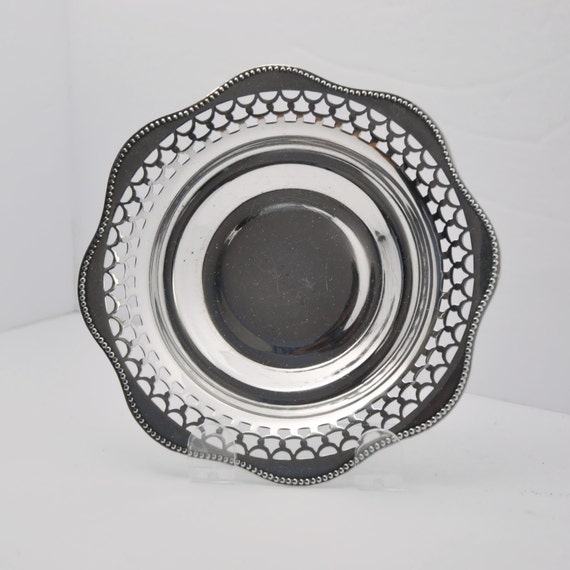 Very Pretty Viking Plate  Silver Plate  by StarfishCollectibles