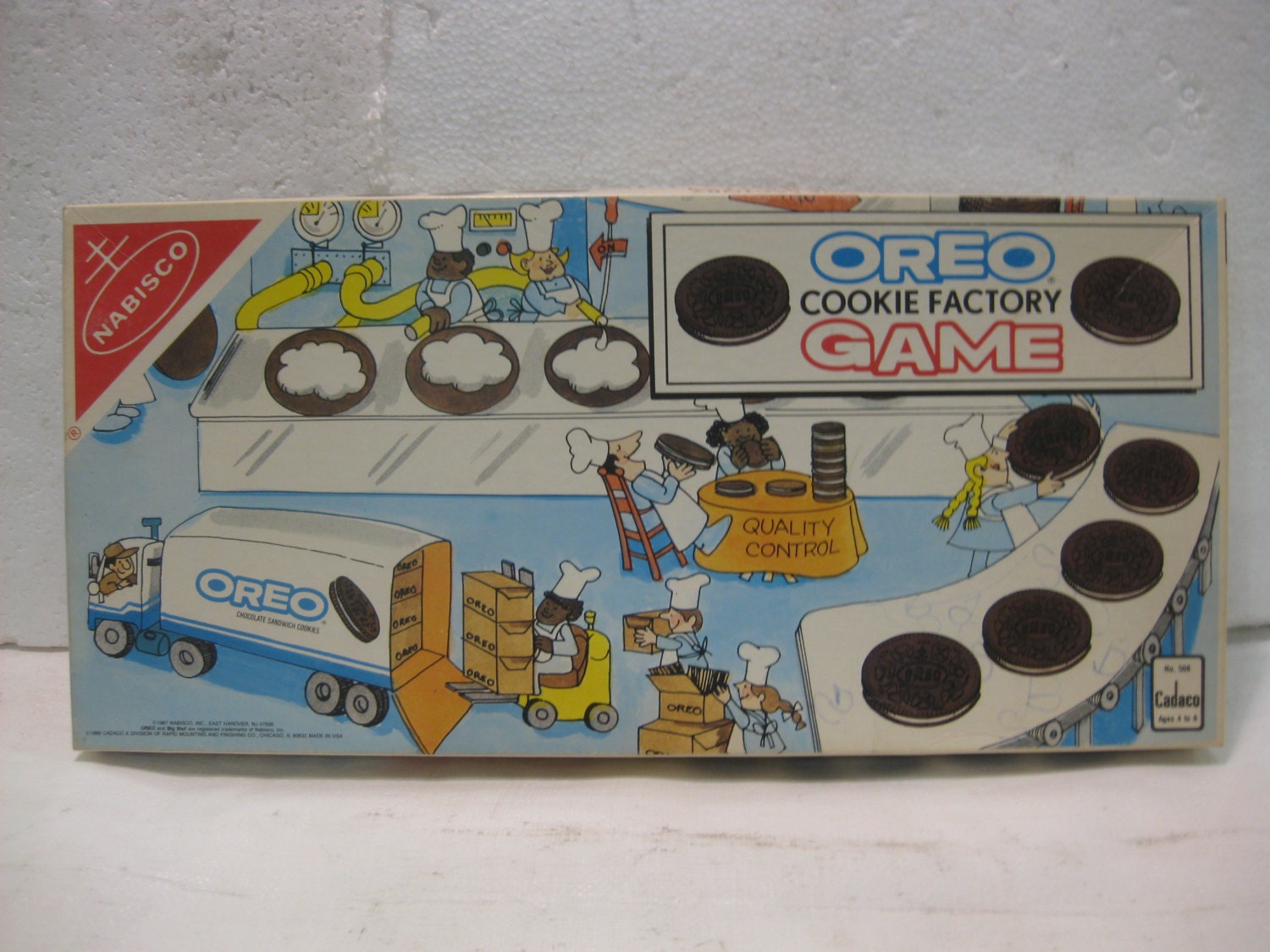 1988 Cadaco Oreo Cookie Factory Board Game gm409