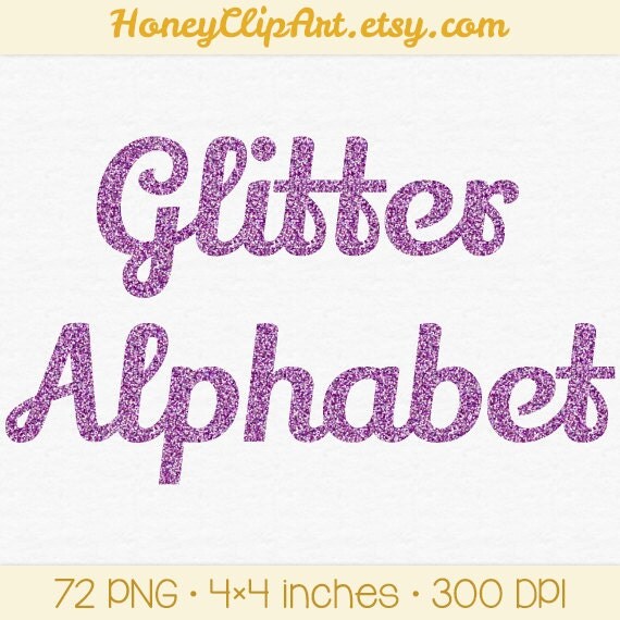 purple glitter alphabet clip art purple sparkle by honeyclipart