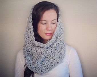 Knit Cowl - Chunky Cowl - Extra Large Cowl - Oversized Cowl