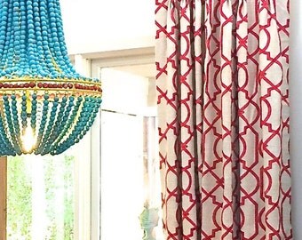 Pleated drapery panels made to order