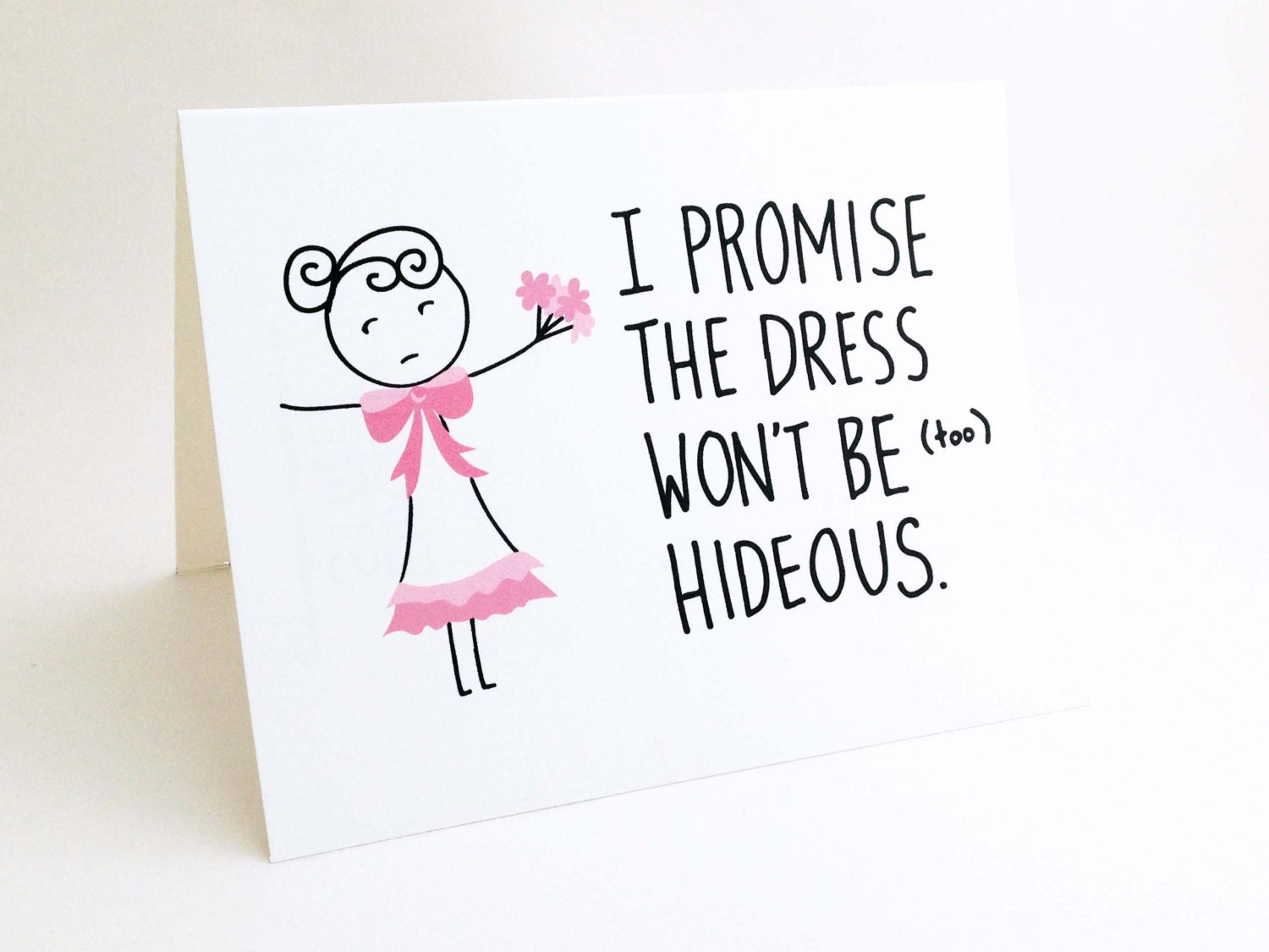 Will You Be My Bridesmaid Card Funny Bridesmaid Invitation 2016