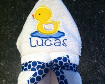 personalized stuffed duck