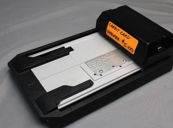 Credit Card Imprinter by ExcessElements on Etsy