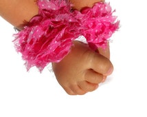 Pink Polka Dot Baby Sandals,Baby Ba refoot Sandals,Chic Little Feet ...