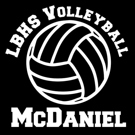 Volleyball Decal Personalized Team Player Name Vinyl Decal