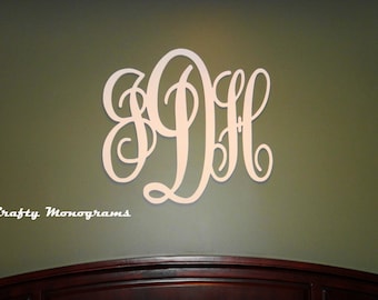 Wood Monogram Wall Decor 24 x 26 painted wooden monogram initials wall decor hanging Wood Monogram Wall Decor 24 x 26 painted wooden monogram initials wall decor hanging