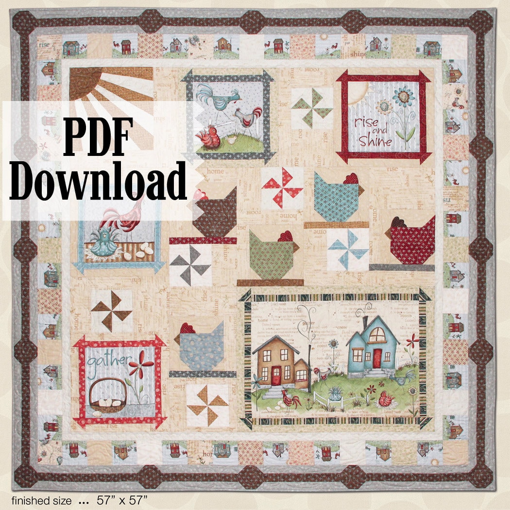 Home To Roost PDF Download Quilt Pattern