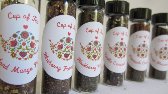 Tea Gift Set TROPICAL FRUITS collection blends for DIY tea unique hostess gift set garden tea party favors holiday gift idea teacher Il_570xn