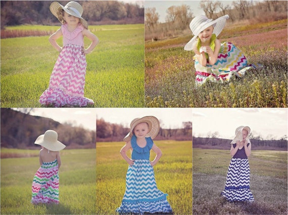 GIRLS LONG DRESSES // Summer Dresses // Maxi Dress // Toddler Maxi Dress // Tons Of Color Choices