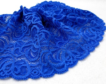Items similar to Rust Wide Stretchy Lace Headband with Sequin Flowers ...