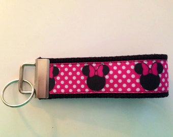 Key Chain- Minnie Mouse inspired