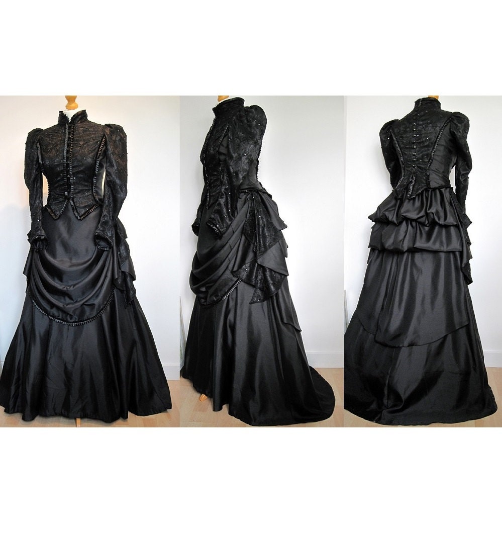 Victorian Funeral Dress Madame Vastra Woman In Black