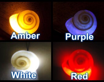 Ursula Necklace , sea witch / Vanessa / Ariel inspired, Voice Stealing shell Light up necklace