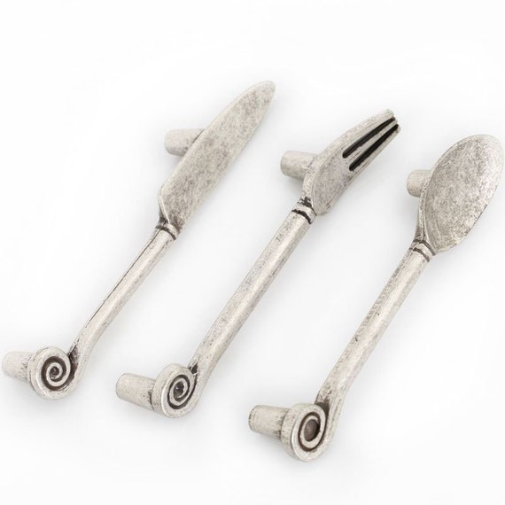 Bar Spoon Fork Knife Knob /Kitchen / Door by LBFEEL