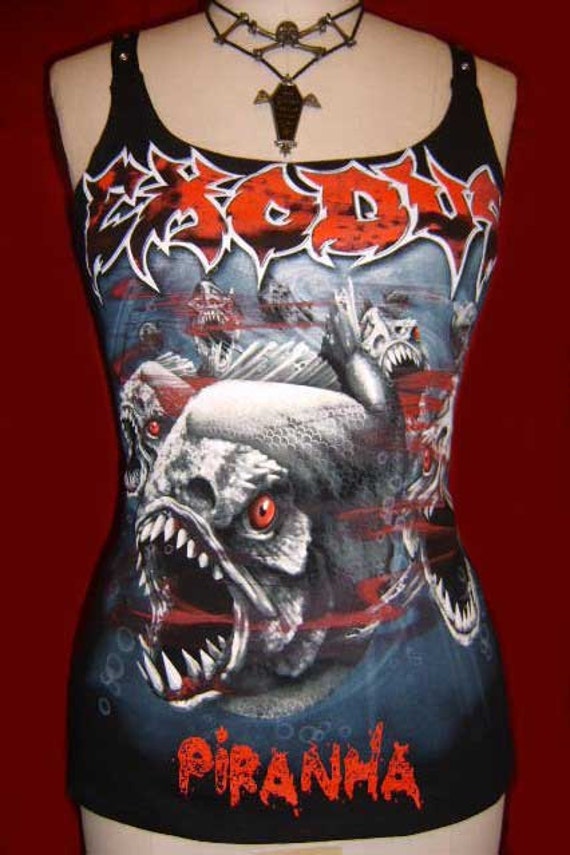 exodus piranha t shirt