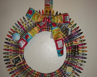 Crayon Wreath