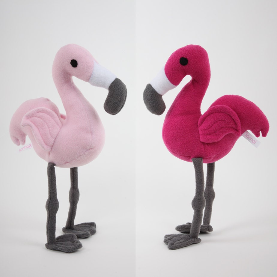 stuffed flamingo head