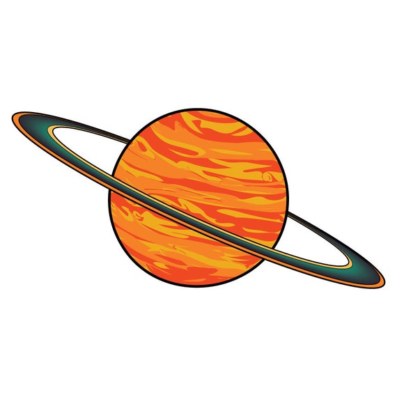 Planets and Space instant download digital clip by NPolandDesigns