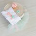 Mint and Light Pink First Birthday Outfit - Tutu, Shabby Chic Headband & Bodysuit - Baby Girl 1st Birthday Outfit - SALE