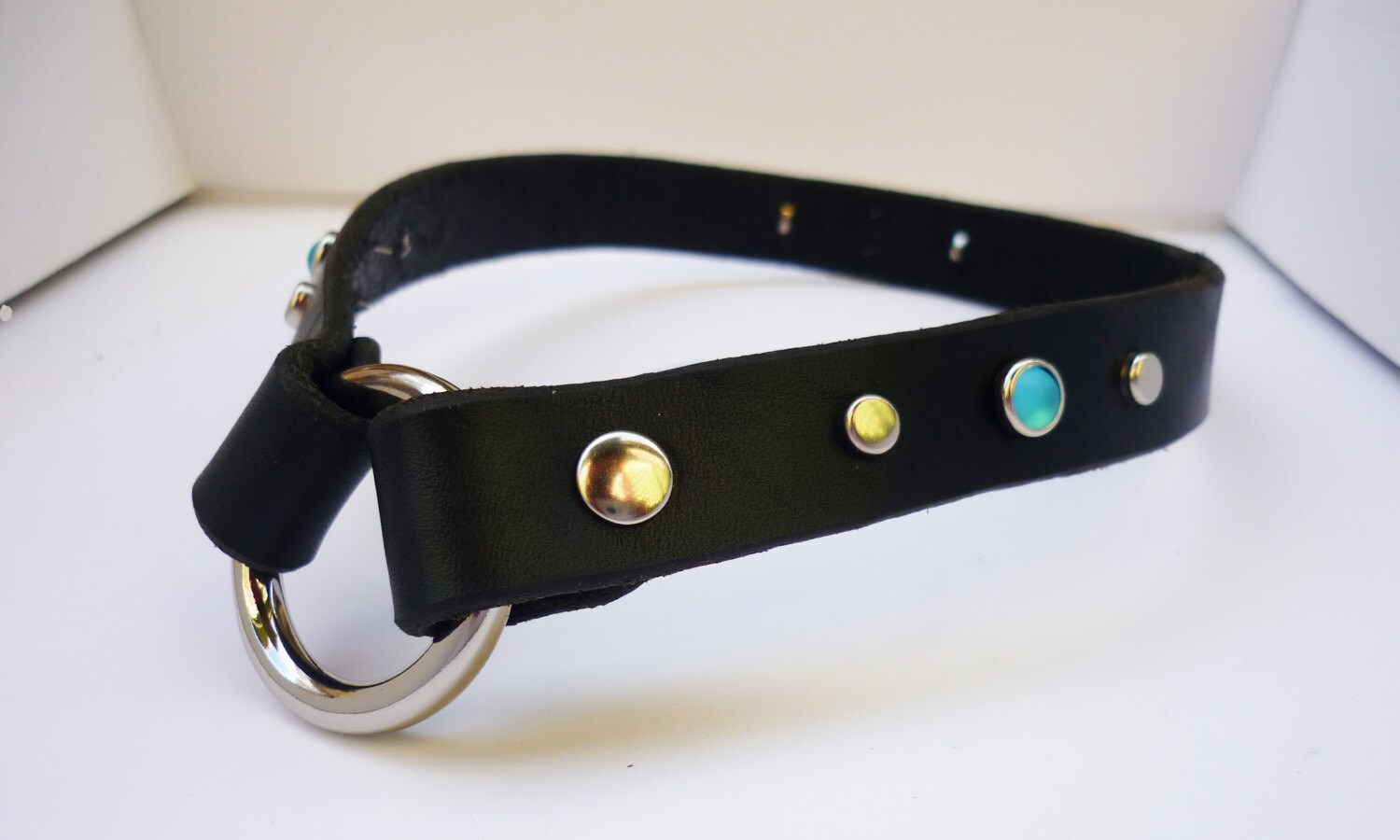 Dog ID Tag Holder Dog Tag Holder Leather Tag Holder by KinCollars