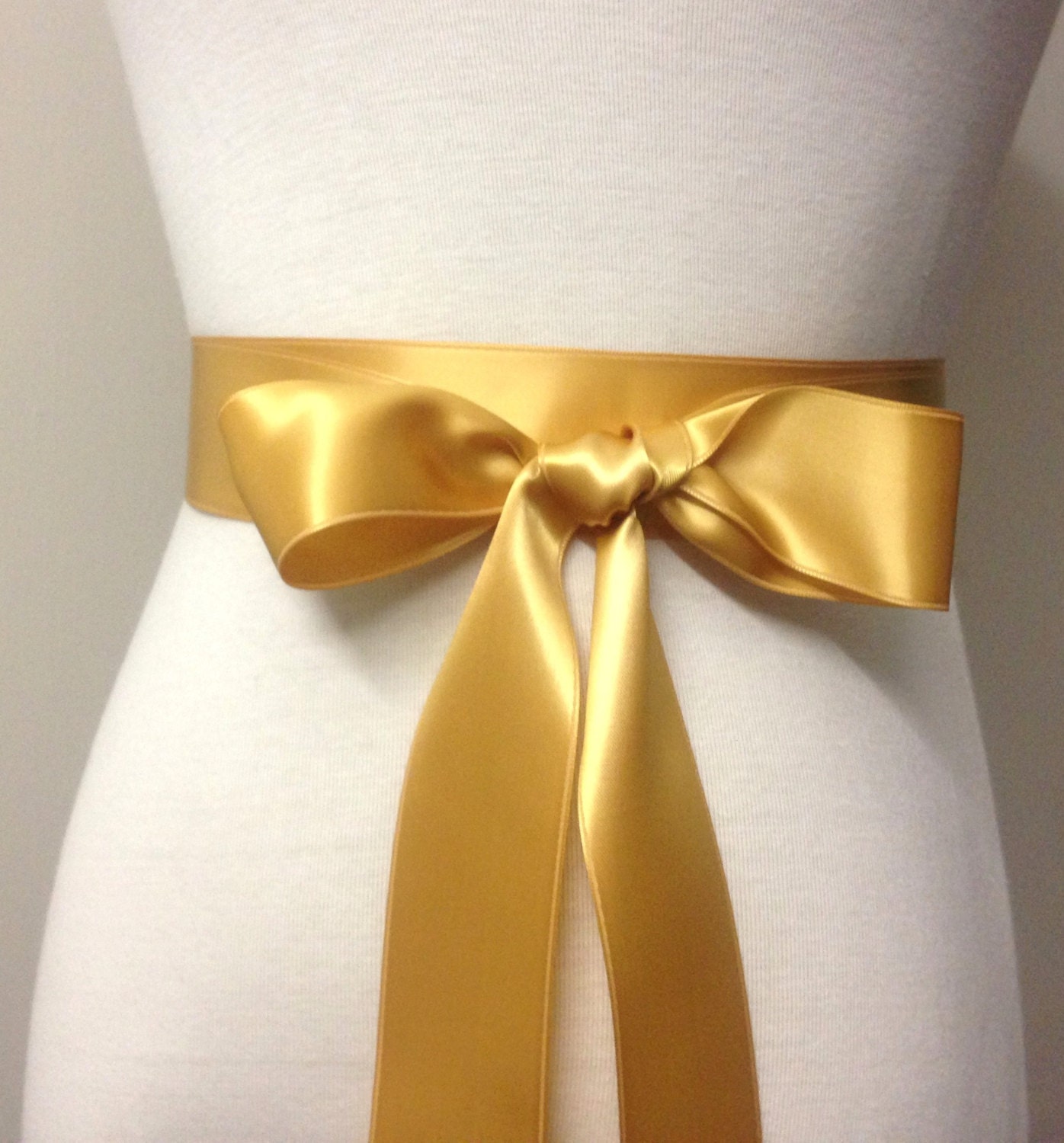 1.5 Inches Ribbon BeltGold SashGold BeltPlain SashBridal