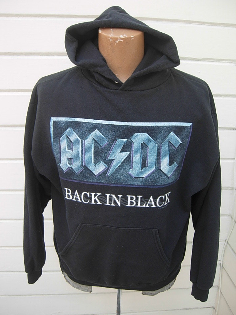 AC DC Back in Black Sweatshirt Size L