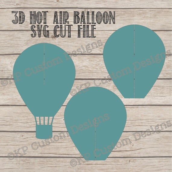 Download 3D Hot Air Balloon Cut File SVG Personal Use Only from ...