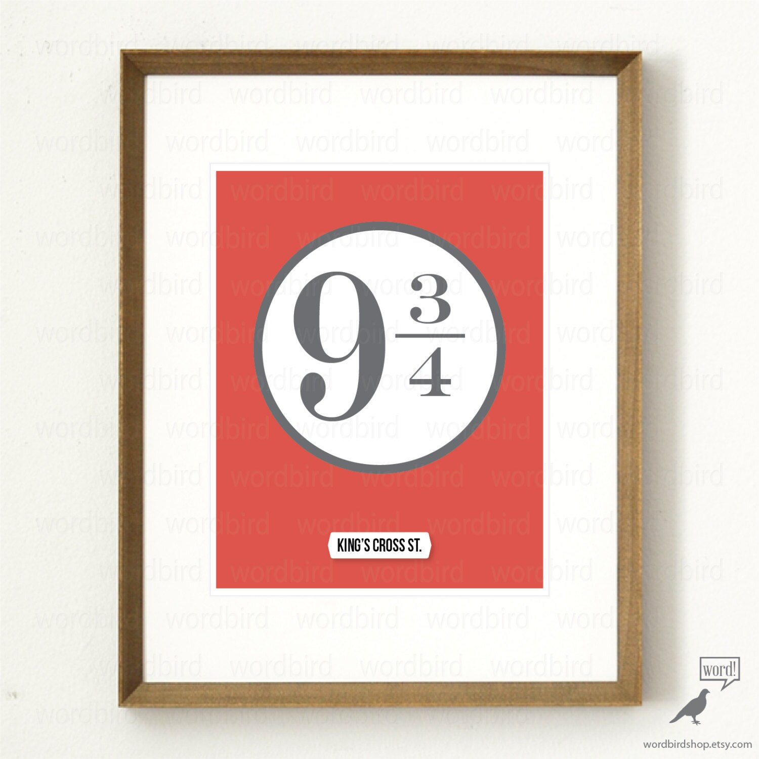 Harry Potter Platform 9 3/4 Poster Hogwarts Express Kings