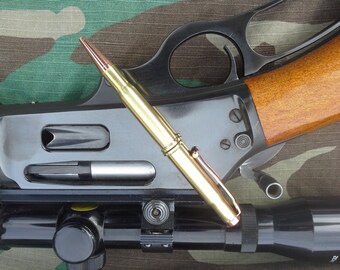 Bullet pen 30-30 caliber brass rifle cartridge....... Free Shipping to usa!!!!!!!!!!