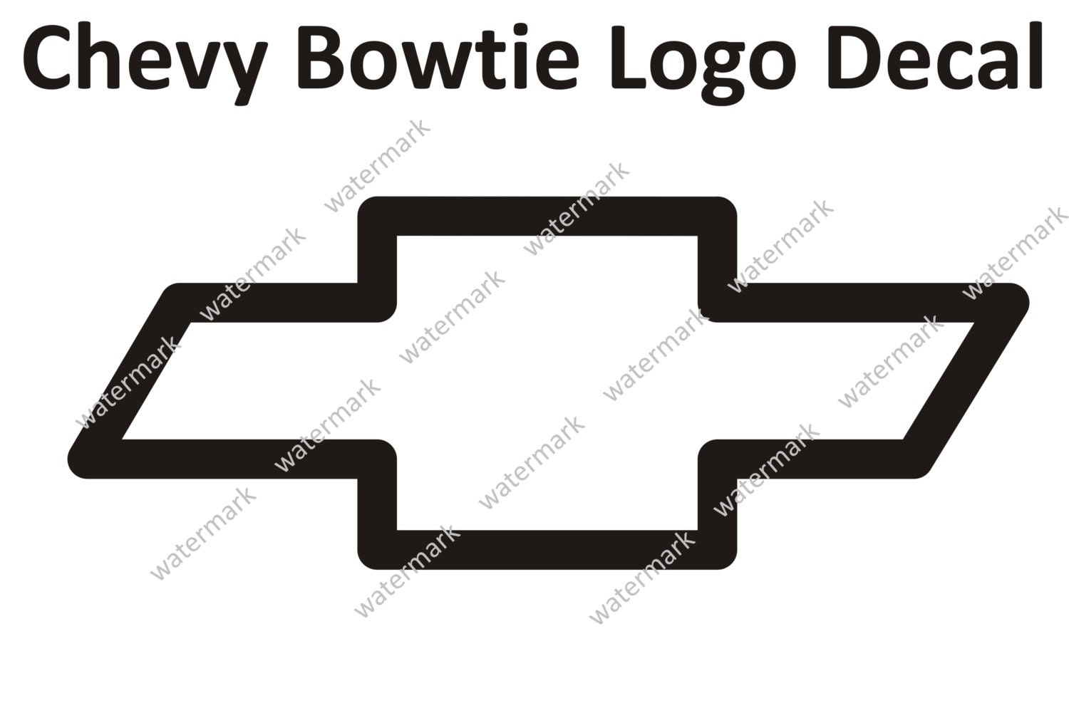 Chevy Chevrolet Bowtie Logo Decal Sticker LARGE by Robnmon on Etsy