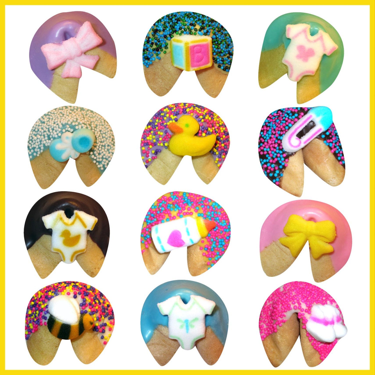 24 BABY Fortune Cookies New Baby Baby Shower Gender Reveal