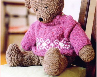 postman bear knitting pattern