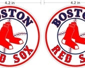 Items Similar To Boston Red Sox Vinyl Sticker Decal Decals Pair On Etsy