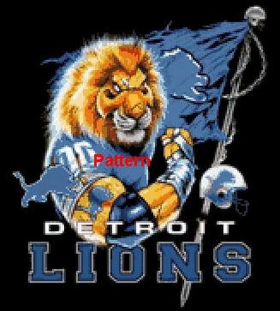 Items similar to Detroit Lions Mascot #5. Cross Stitch Pattern. PDF