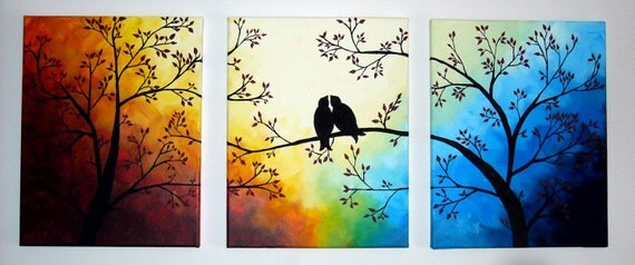 Items similar to Silhouette Painting on Etsy