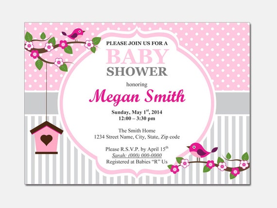 Baby Shower Invitation Text Template 5