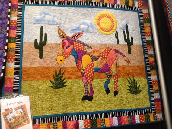 Items Similar To Sale Bernardo Bj Designs Donkey Quilt Pattern Applique 