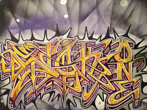 Sick one graffiti 16x20 canvas